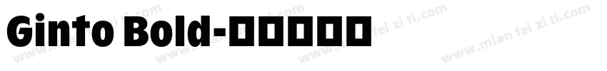 Ginto Bold字体转换